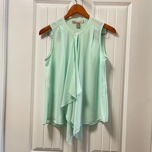 Forever 21 Draped Sleeveless Blouse Mint Green – Size S
